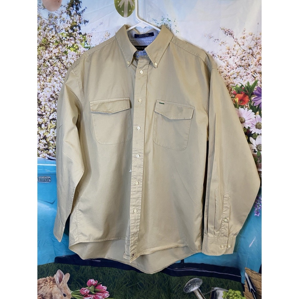 TOMMY HILFIGER Golf Men's Sz Large Button Down Collar Shirt